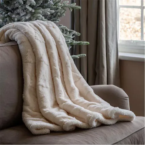 Gallery Deco Luxe Christmas Tree Sherpa Throw