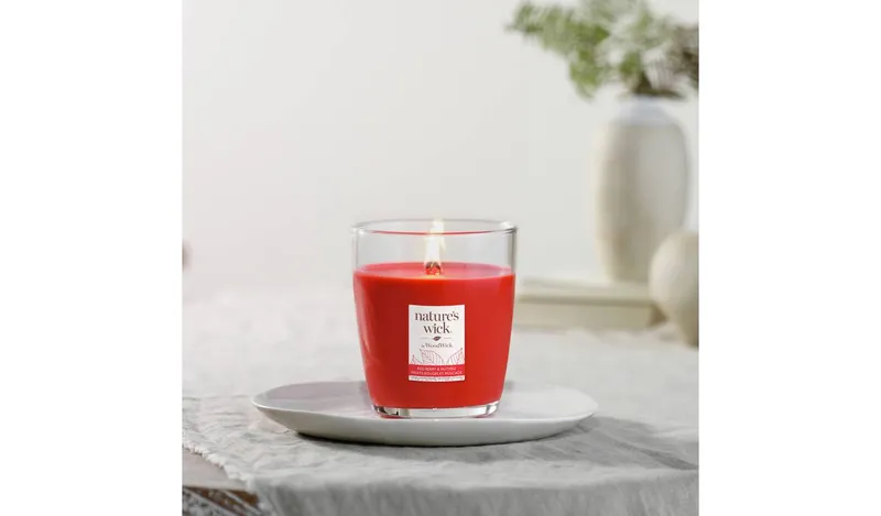 Nature's Wick Singlewick Candle - Redberry & Nutmeg