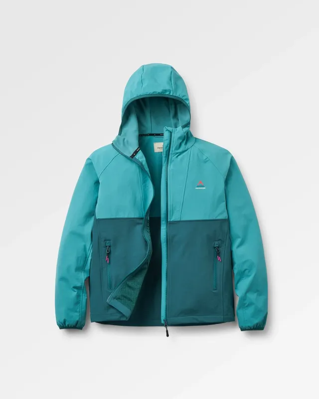 Passenger Clothing Trailscape Women's Lightweight Softshell Jacket - Mediterranean/ Ocean Teal