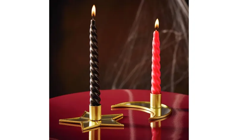 Argos Home Moon & Star Pillar Candle Holder