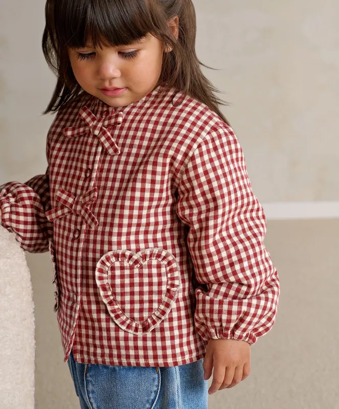 Mamas & Papas Red Gingham Jacket