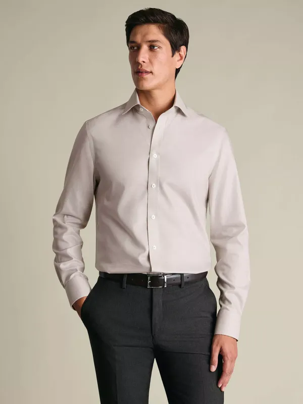 Charles Tyrwhitt Non Iron Cotton Stretch Weave Slim Fit Shirt