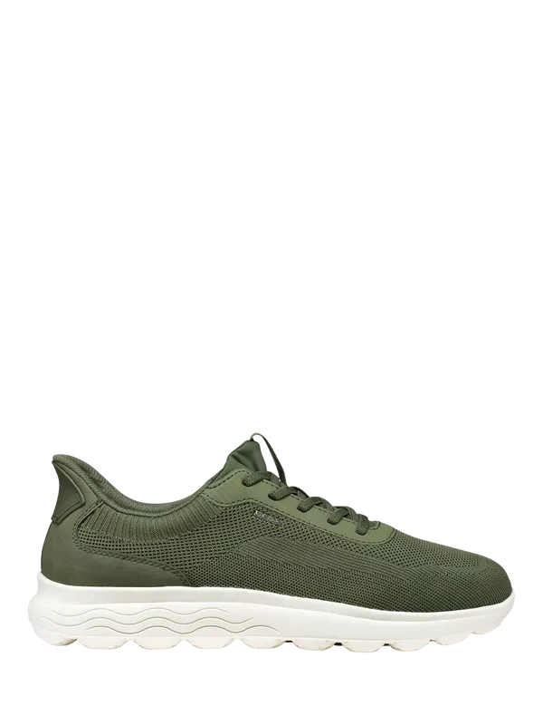 Geox Spherica PLUS Lace Up Trainers, Green
