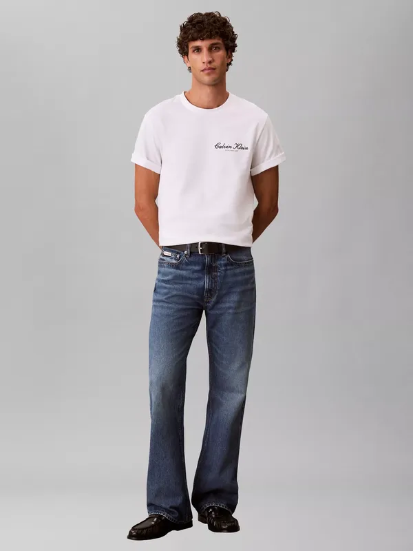 Calvin Klein Embroidered Logo Cotton T-Shirt