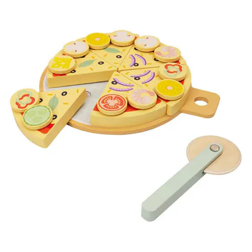 Tooky Toy Wooden Pizza and Toppings