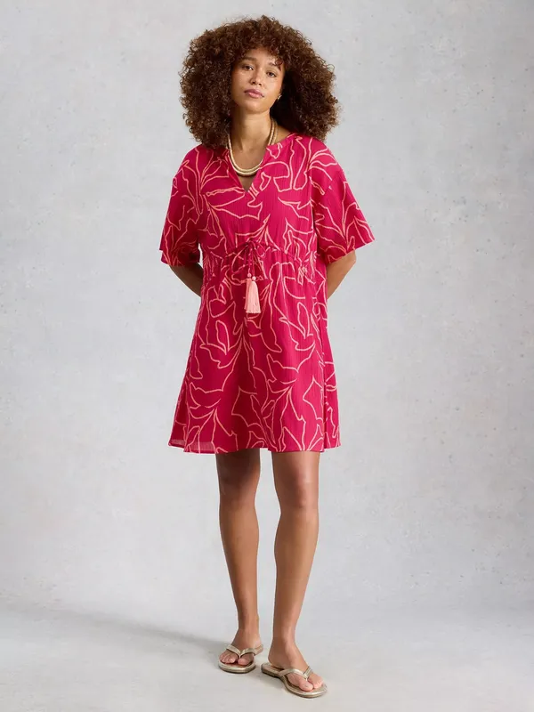 White Stuff Serena Kaftan, Pink