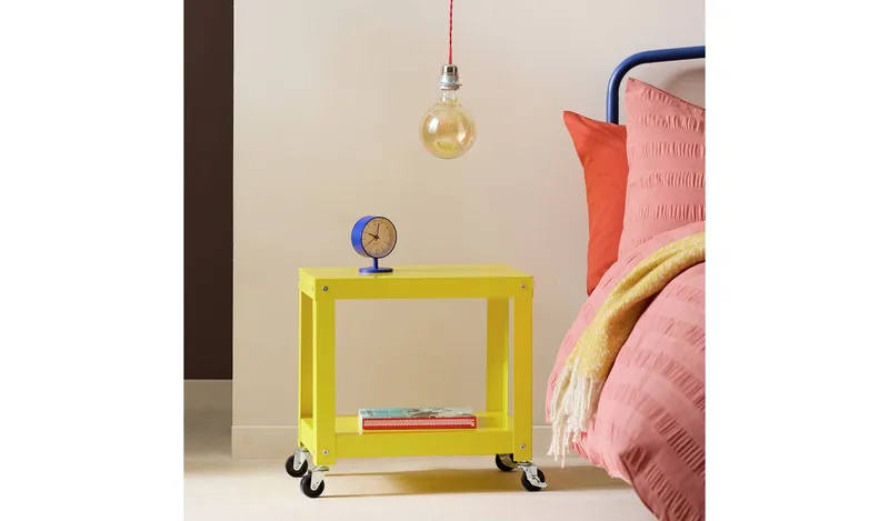 Habitat Archie 2 Tier Bedside Table - Yellow