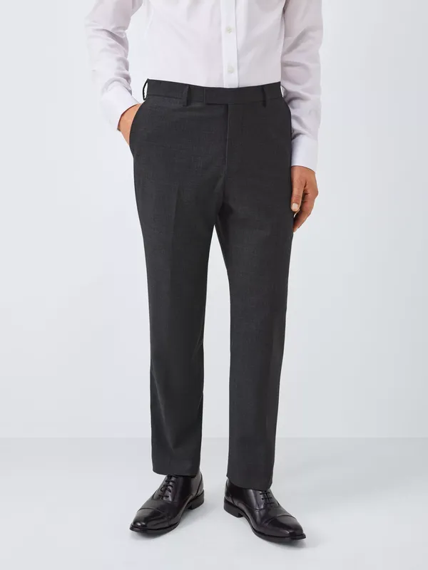 John Lewis Semi Plain Slim Fit Wool Blend Suit Trousers