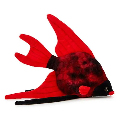 Zappi Co Team Zappi Co Tropical Fish Black & Red Soft Toy 27 cm