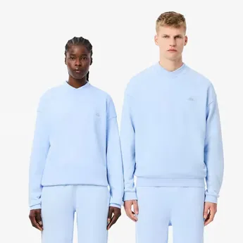 Lacoste Loose Fit Washed Effect Fleece Sweatshirt