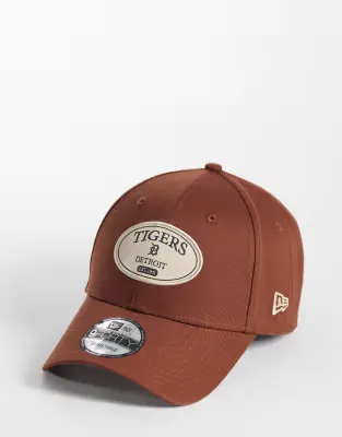 Detroit Tigers badge logo 9forty cap in brown
