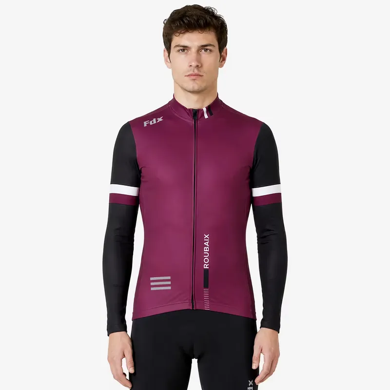 FDX Men’s Limited Edition Cycling Jersey Thermal Roubaix Full Sleeve Winter Bike Top