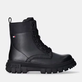 Tommy Hilfiger Kids' Lace-Up Biker Boots