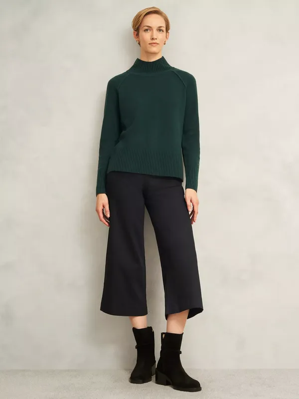 Hobbs Brinley Cropped Jeans, Black