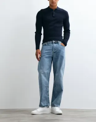 Eddie loose fit jeans in light blue wash