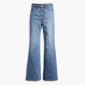 Levis Women's Ribcage Bells Wide Leg Jeans