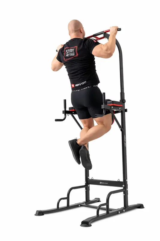HOP-SPORT Training dip bars with pull-up bar and resistance bands HS-1016K