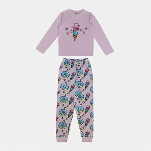 Star Kids'  Cotton Long Sleeve Pyjama Set