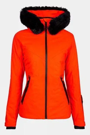 Degre 7 Womens Geod Faux Fur Jacket