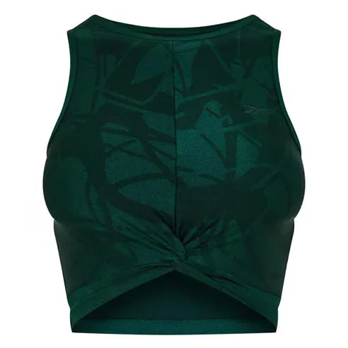 Reebok Women's Shiny Yoga Scribble Crop Top