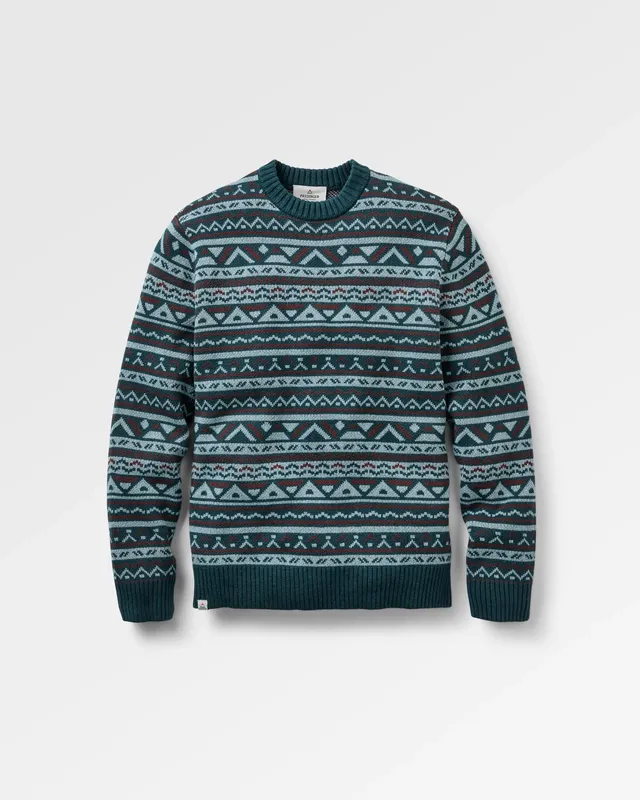 Passenger Clothing Stoked Knitted Jumper - Espresso Multi