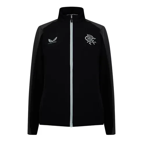 Castore Women's Rangers Travel Long Sleeve Full Zip Licensed Rain Anorak