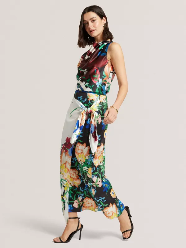 Ted Baker Allmia Floral Midi Skirt containing LENZING™ ECOVERO™ Viscose, Multi