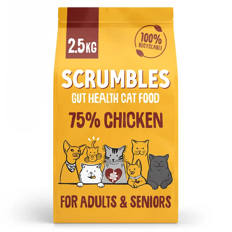 Scrumbles Complete Adult & Senior Dry Cat Food Chicken