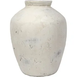 Amara Textured Vase - White