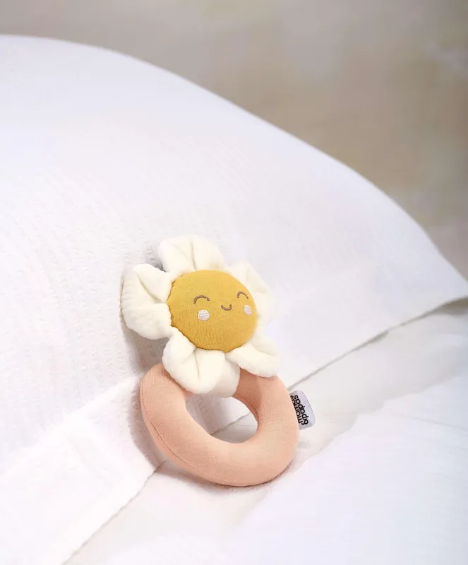 Mamas & Papas Grateful Garden Flower Grabber Ring Rattle Toy