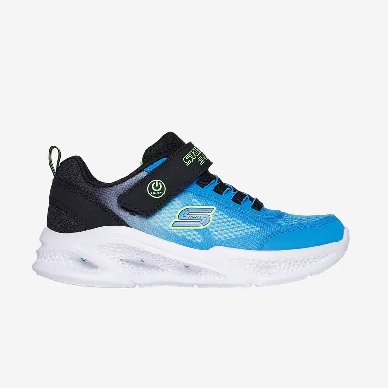 SKECHERS Kids' Light-Up Shoes Meteor Lights Krendox - Blue & Black