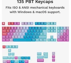 GLORIOUS GPBT Keycaps - UK Layout, Daydream