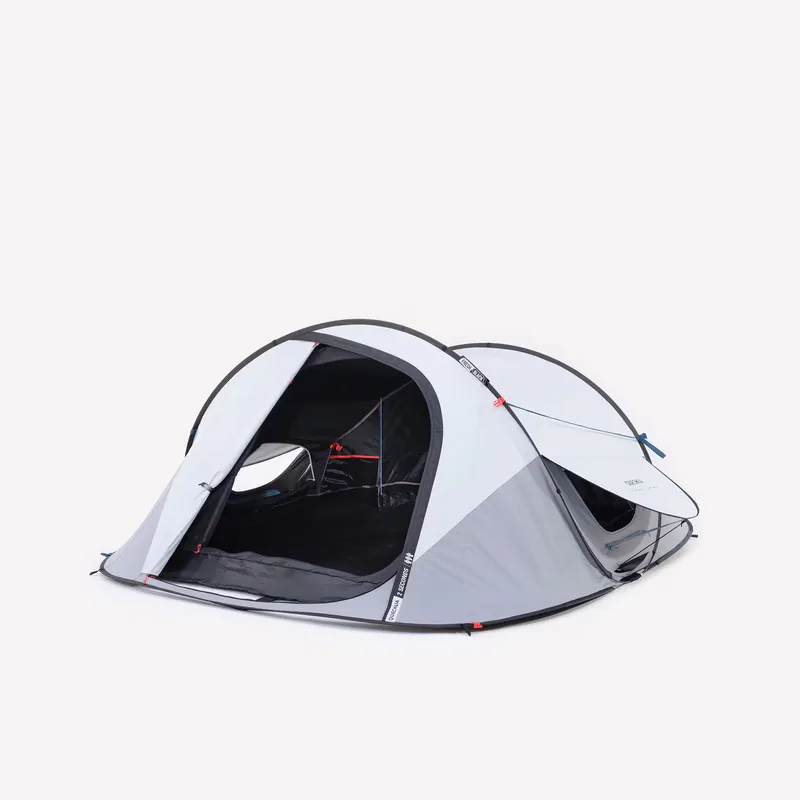 QUECHUA Instant 3-person camping tent, 2 Seconds Fresh & Black