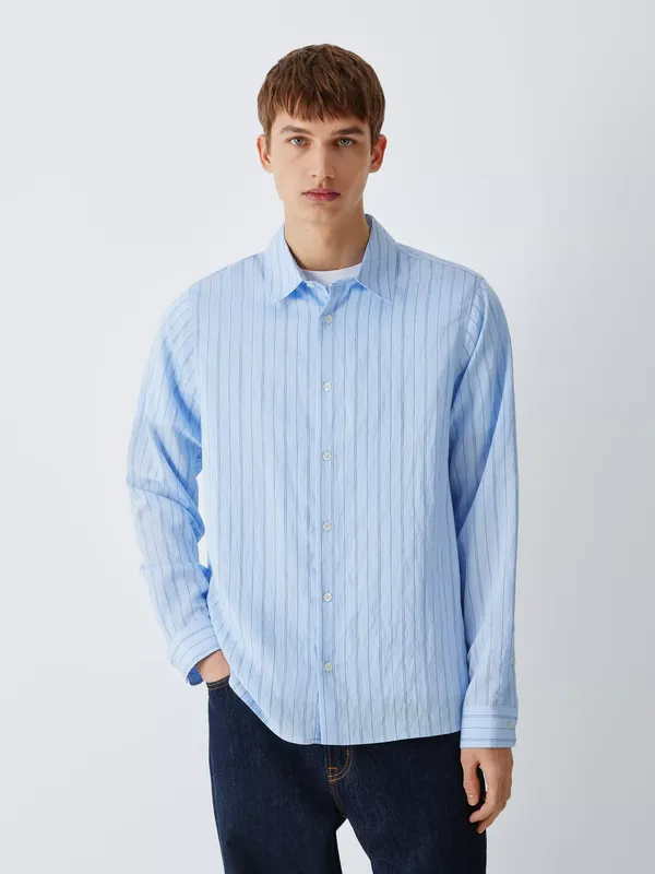 Kin Striped Modal Blend Shirt
