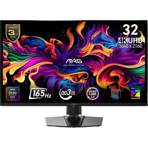 MSI MAG 322UP QD-OLED E16 32 inch 165Hz 0.03ms USB-C Gaming Monitor