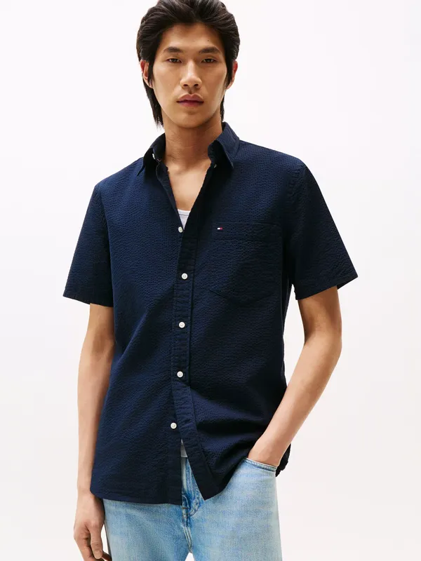 Tommy Hilfiger Cotton Regular Fit Seersucker Shirt