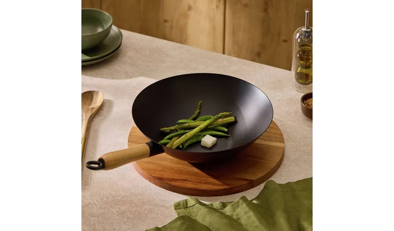Argos Home 30cm Carbon Steel Wok