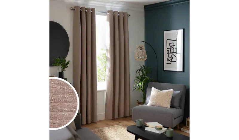 Habitat Slub Chenille Oatmeal Curtains