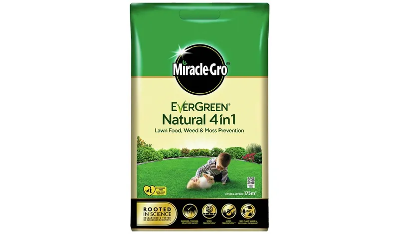 Miracle-Gro EverGreen Natural 4 in 1 Lawn Care - 175m²