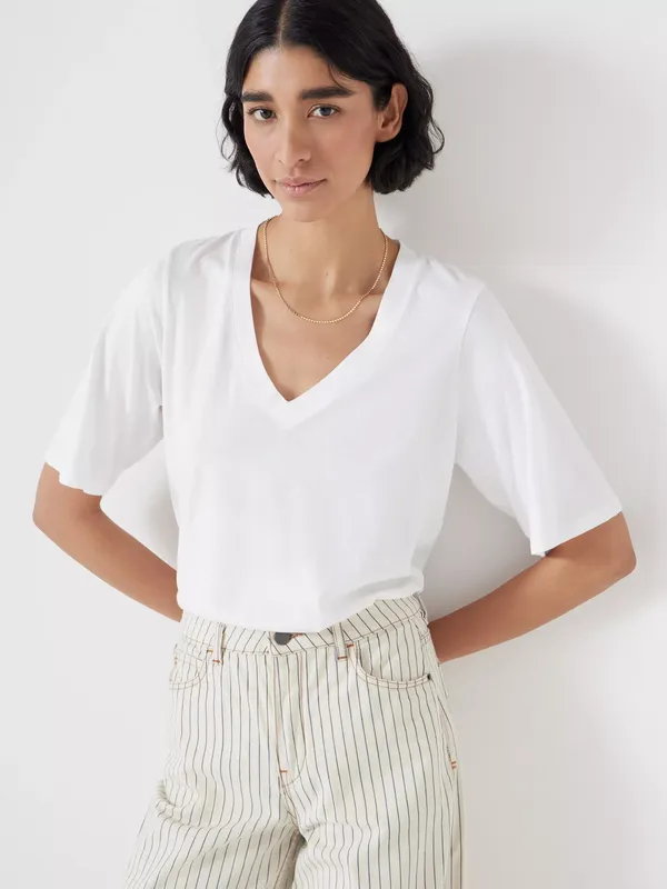 HUSH Reece V-Neck Drape T-Shirt