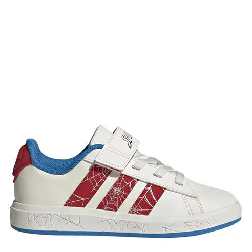 adidas Kids' Grand Court Spider-Man Low-Top Trainers