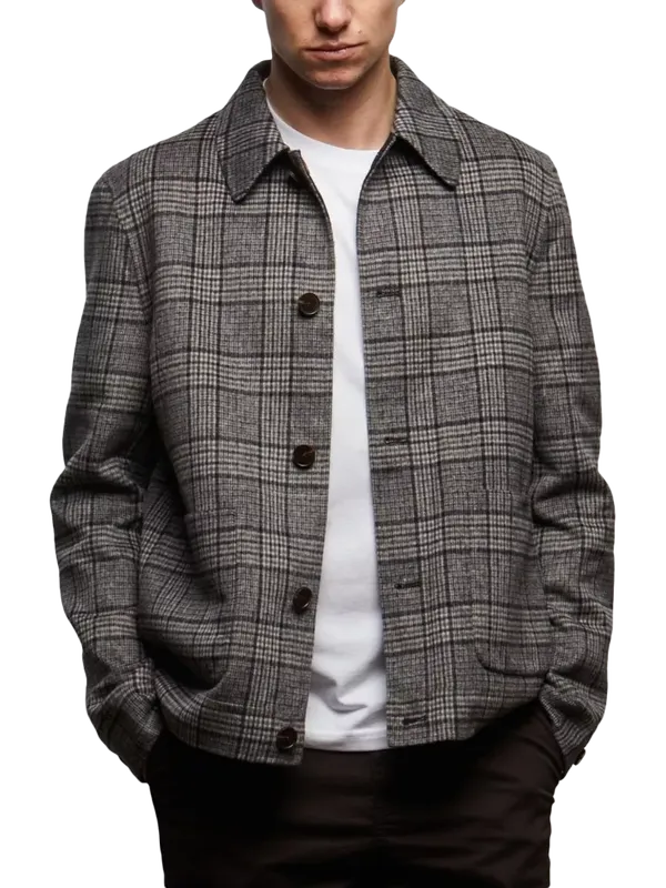 Guards London Scots Reversible Harrington Jacket, Black