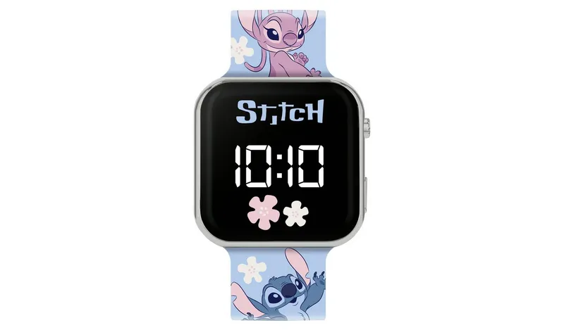 Lilo and Stitch Kids Purple Plastic Strap Digital Watch