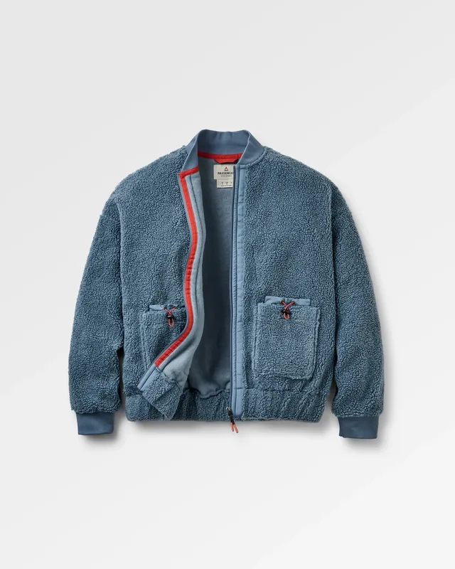 Passenger Clothing Lucia Sherpa Fleece - Stormy Blue