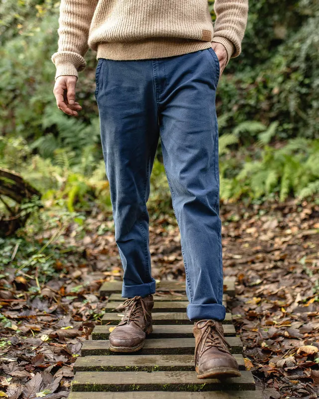 Passenger Clothing 365 Cotton Trouser - Dark Denim