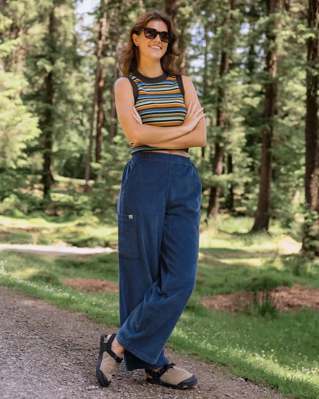 Passenger Clothing Someday Cotton Corduroy Trouser - Dark Denim