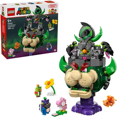 LEGO® Super Mario™ 72042 Prince Florian & Castle Bowser Toy for Pretend Play