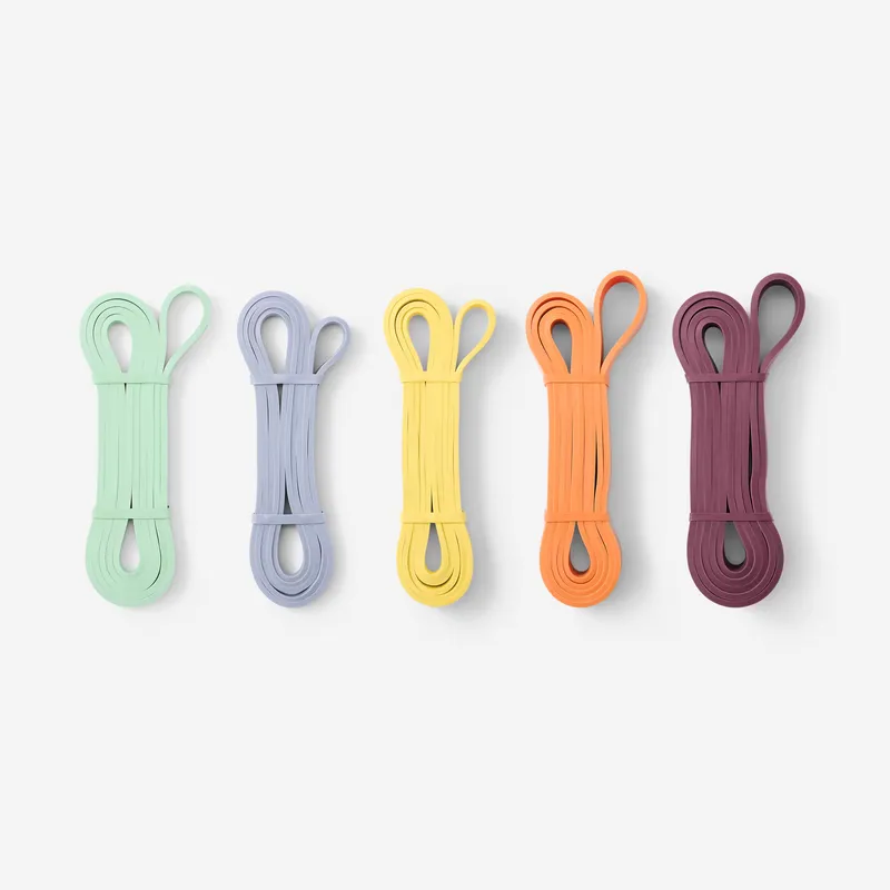 DOMYOS Set of 5 resistance bands 10, 15, 20, 30 and 40 kg