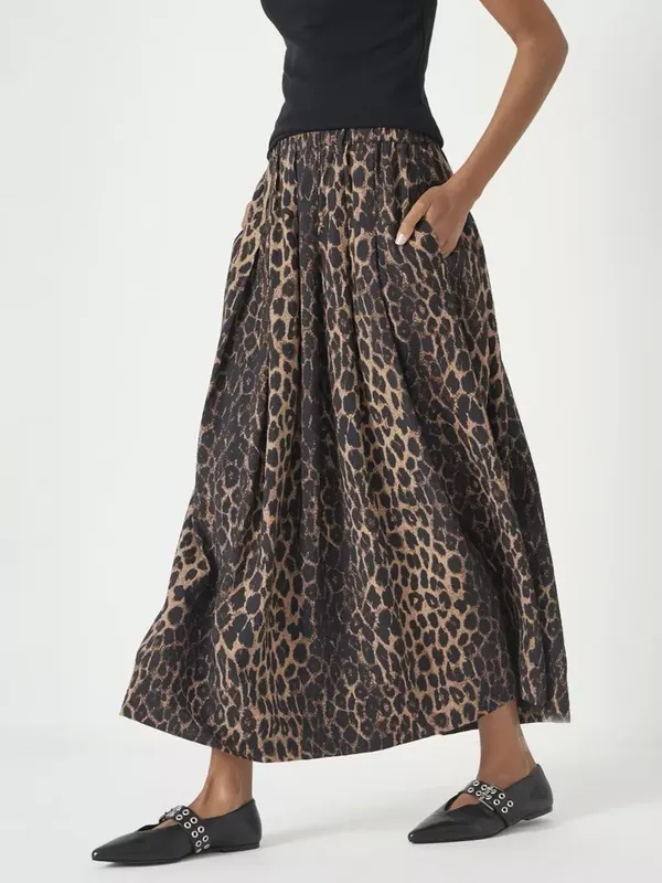 HUSH Animal Print Midi Skirt, Multi