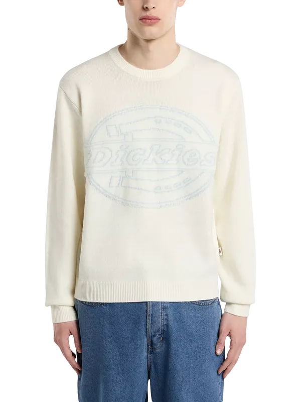 Dickies Union Jacquard Knit Jumper, Egret